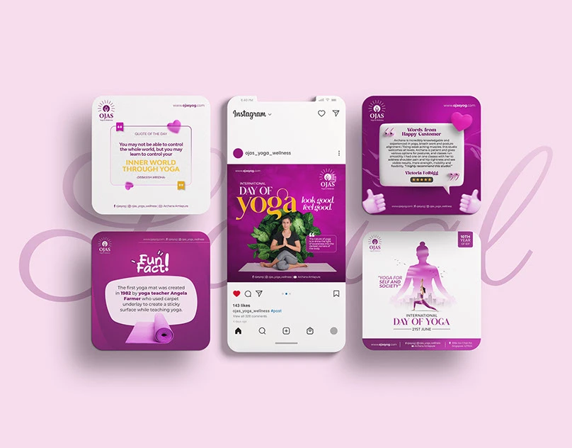 Ojas Yoga — Social Media